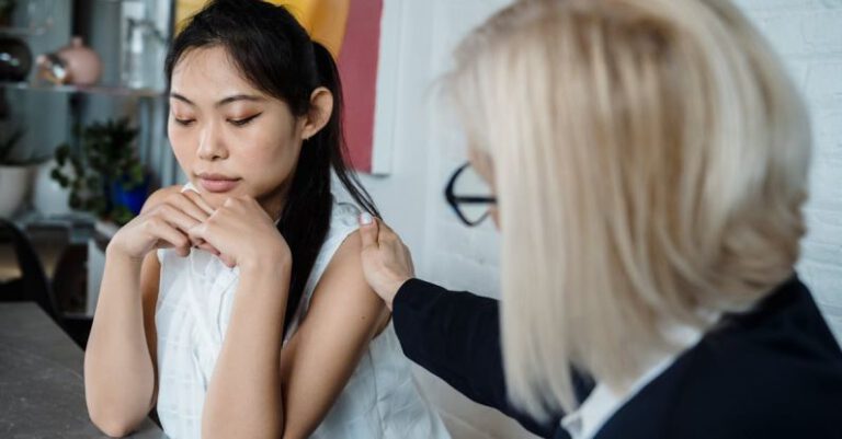 Mental Wellness - Young Woman Being Consoled