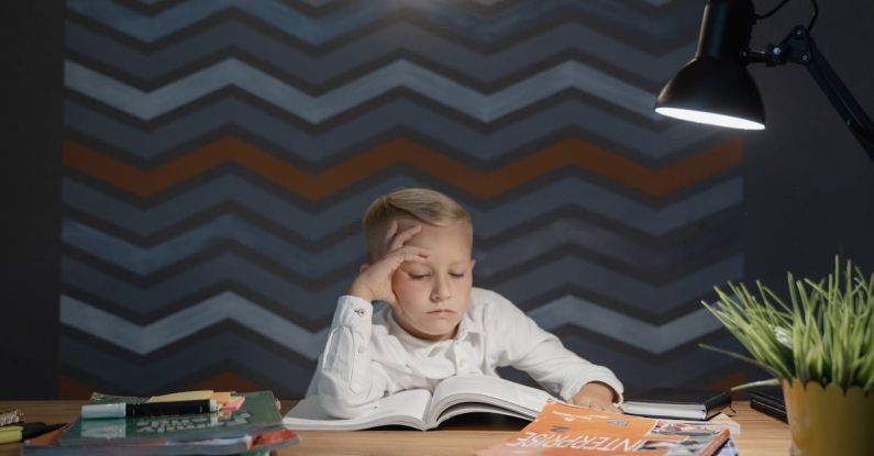 Online Learning - A Kid Reading a Book